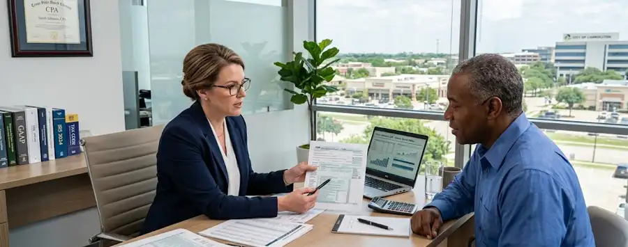 CPA consultation in Carrollton Texas office